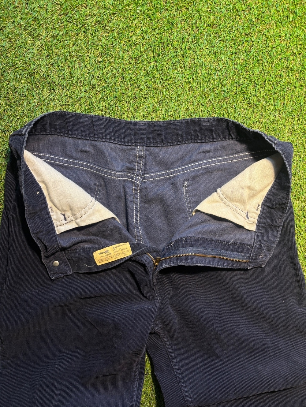 1980s vintage blue corduroy wranglers